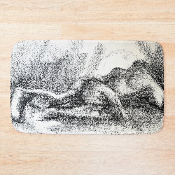 Item preview, Reclining Figure - Shadow Study | Graphite designed and sold by miguelfra.artwork.