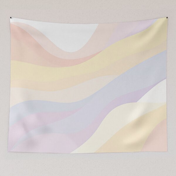 Item preview, Soft Pastel Wave Abstract Aesthetic Design designed and sold by roxysnextgenart.