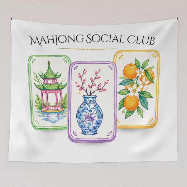 Item preview, Mahjong Social Club designed and sold by The Sassy Print.
