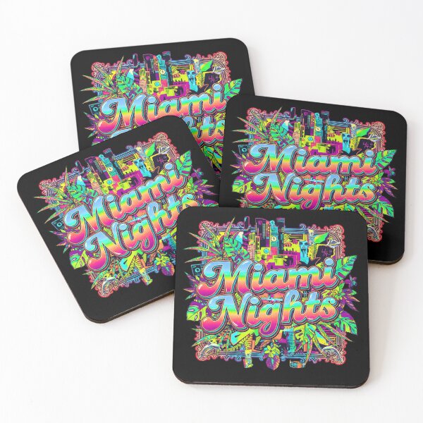 Item preview, Miami Nights Retro Neon Gradient Nightlife Aesthetic designed and sold by FitEnvy.