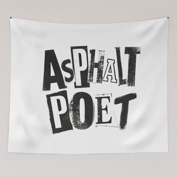 Item preview, Asphalt Poet - Skate Street Typography Tee Sticker Grunge Skateboarder Gift designed and sold by sharifex.