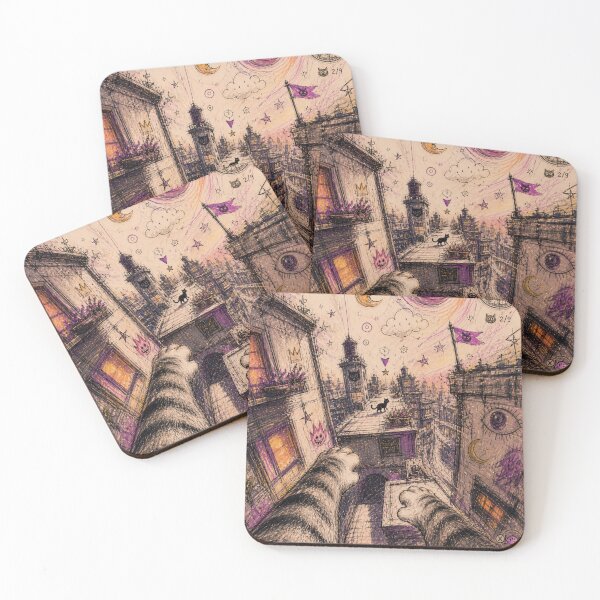 Item preview, Cat POV Video Game Doodle Art – Dreamy Rooftop Adventure designed and sold by DrizzyV.