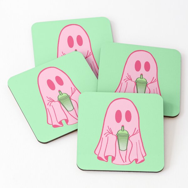 Item preview, Pink Retro Matcha Ghost designed and sold by PaigePolyArt.