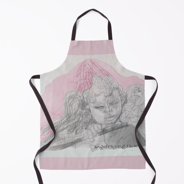 Item preview, Angel Playing Flute (Original Art Drawing by ACCI) designed and sold by VanyssaGraphics.