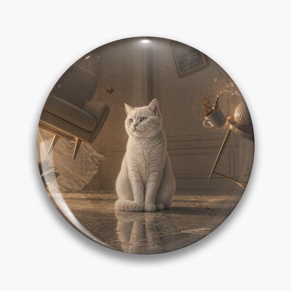 Item preview, Calm While Everything Falls Apart Cat designed and sold by LovelyCatGalaxy.