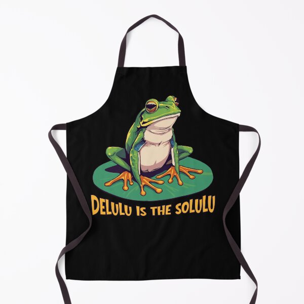 Item preview, Delulu Is the Solulu Frog – Funny Motivational Meme Aesthetic designed and sold by TestudoDesign.