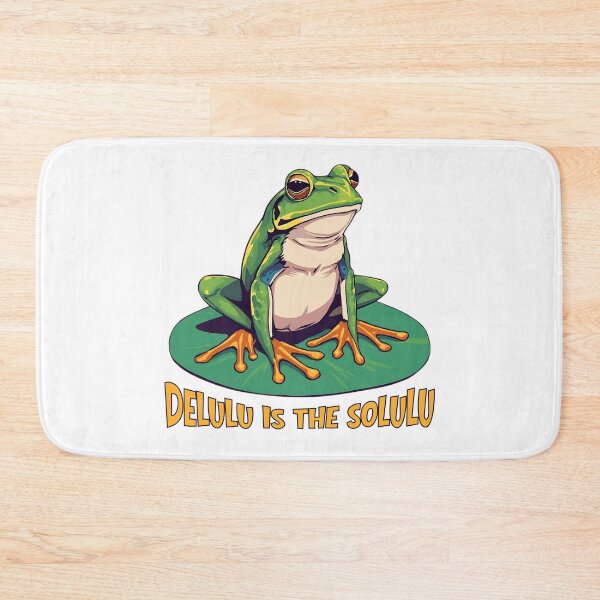 Item preview, Delulu Is the Solulu Frog – Funny Motivational Meme Aesthetic designed and sold by TestudoDesign.