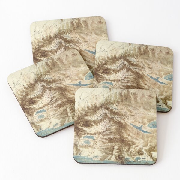 Item preview, Windsor Topographic Map by Leonardo da Vinci Renaissance Landscape Art Print designed and sold by artofuniverse.