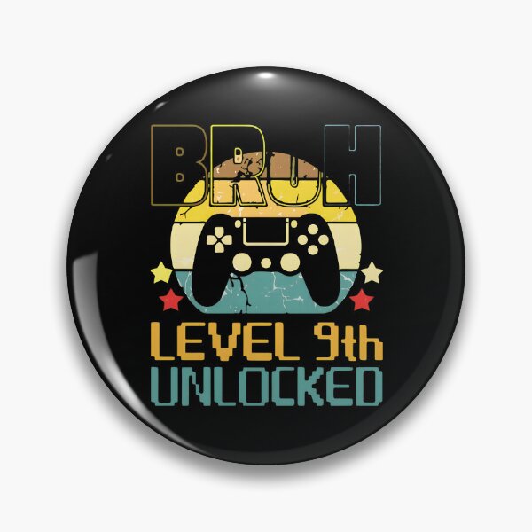 Item preview, BRUH Level 9th Unlocked Retro Gamer designed and sold by OlyvieArt.