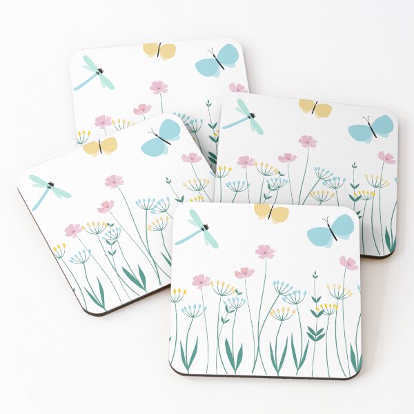 Item preview, Cute Wildflowers with Butterflies and Dragonflies designed and sold by PAWIRADA.