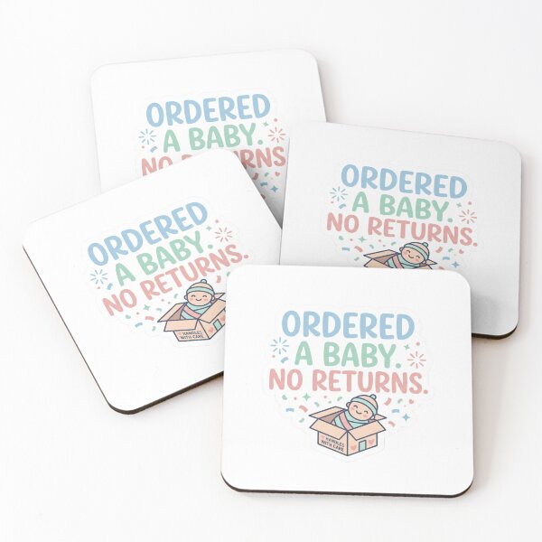 Item preview, Funny Pregnancy Gift – Ordered a Baby No Returns designed and sold by ajlaaac.
