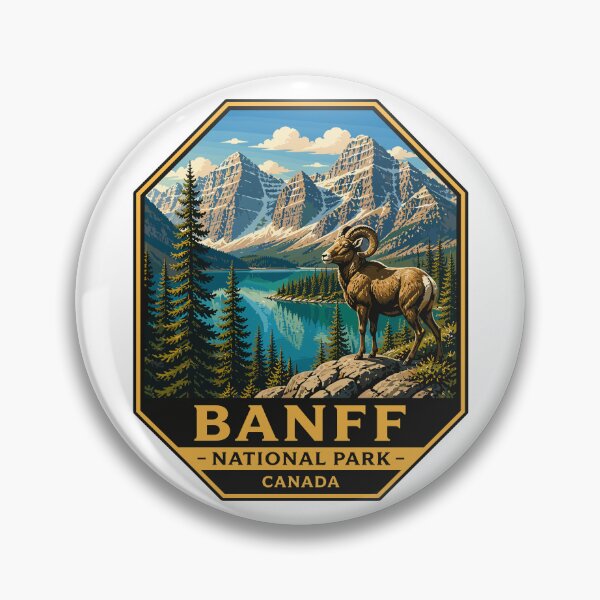 Item preview, Banff National Park Retro Design designed and sold by Gideon Emmerich.