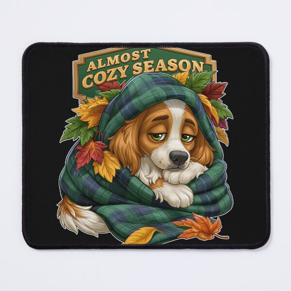 Item preview, Almost Cozy Season Fall Plaid Blanket Dog designed and sold by Marcikart.