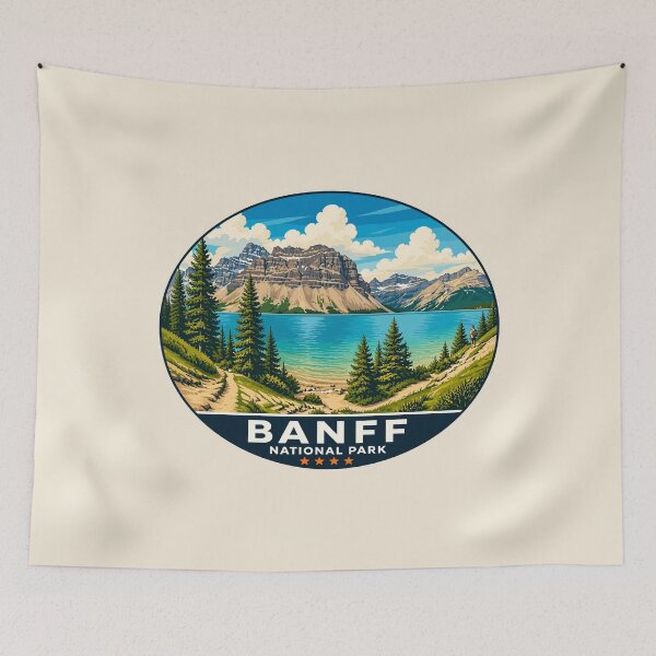 Item preview, Banff National Park Retro Design designed and sold by Gideon Emmerich.
