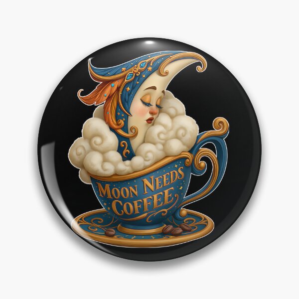 Item preview, Moon Needs Coffee Celestial Sleepy Cup designed and sold by Marcikart.