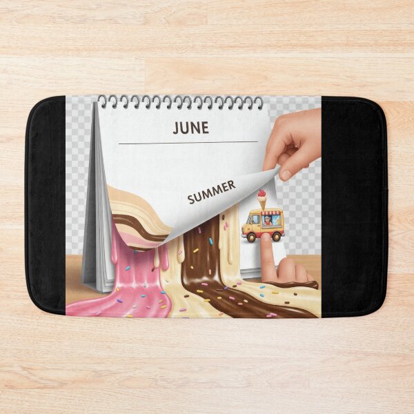 Item preview, June Summer Ice Cream Scene designed and sold by AbanoubStore.