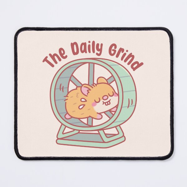 Item preview, Cute Hamster Running on Wheel – Embrace The Daily Grind Funny designed and sold by rustydoodle.