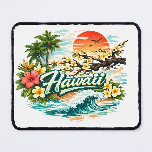 Item preview, Hawái – Ambiente de atardecer tropical designed and sold by Les-Ink-Studio.