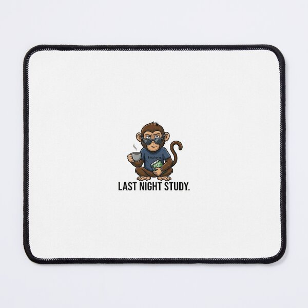 Item preview, Last Night Study Monkey Sticker | Exam Cram Meme | Student Life designed and sold by Newkidshub.