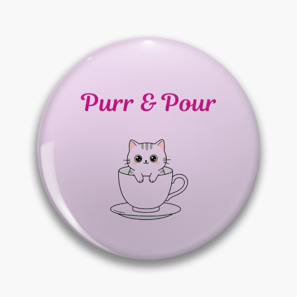 Artikelvorschau, Purr and Pour Niedliche Katzenkaffee-Illustration entworfen und verkauft von jyotsanafinds.
