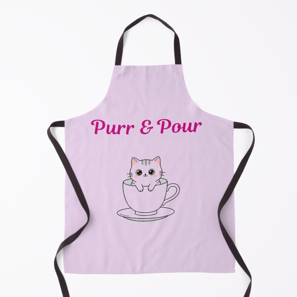Item preview, Purr and Pour Cute Cat Coffee Illustration designed and sold by jyotsanafinds.