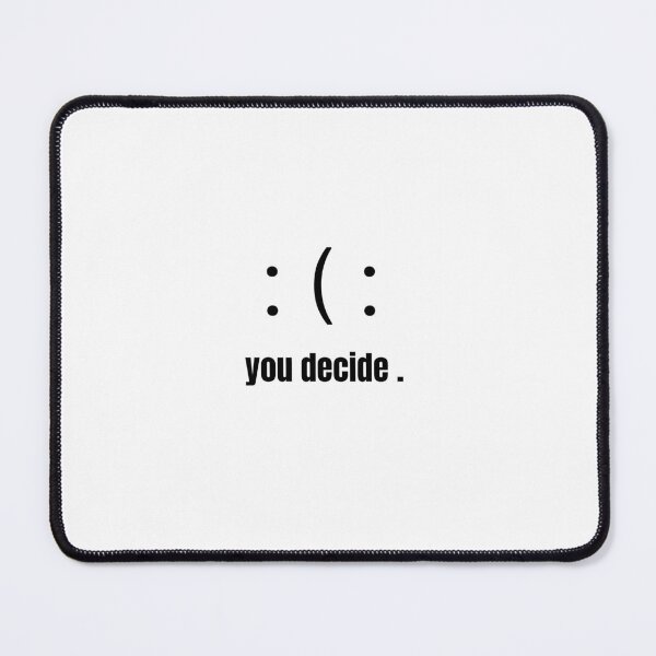 Item preview, Happy Sad You Decide Ambigram Quote designed and sold by VibeoCanvasShop.