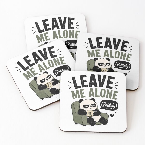 Item preview, Leave Me Alone Politely Funny Introvert Quote T-Shirt Sarcastic Meme Design designed and sold by MrDev.
