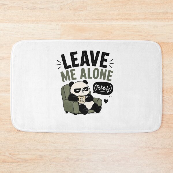 Item preview, Leave Me Alone Politely Funny Introvert Quote T-Shirt Sarcastic Meme Design designed and sold by MrDev.