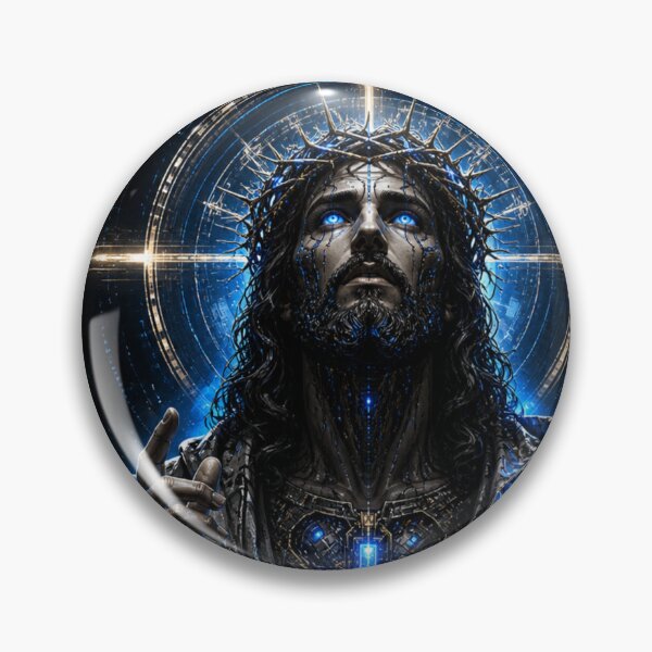 Item preview, Cobalt Core Futuristic Jesus Cyberpunk Shirt designed and sold by Cobaltcore78.