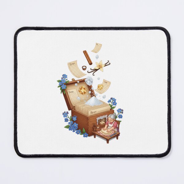 Item preview, Grandmother Baking Recipe Magic Scene designed and sold by AbanoubStore.