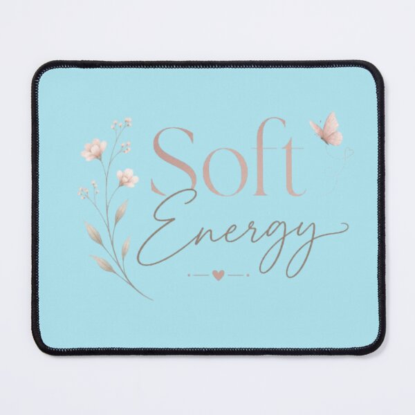 Item preview, Soft Energy Aesthetic Typography Design | Minimalist Calm Quote | Feminine Pastel Art Print designed and sold by Sanika arts .