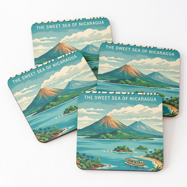Item preview, Nicaragua Cocibolca Lake Retro Travel - Ometepe & Islets designed and sold by OmikronStore.
