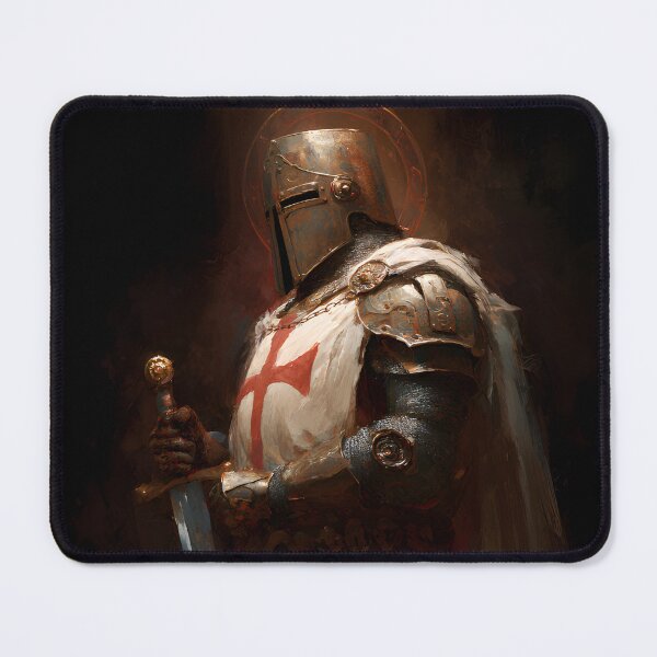 Item preview, Knight of God Templar Crusader Medieval Warrior Art designed and sold by GrinGalore.