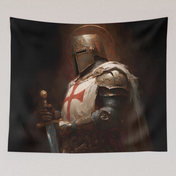 Item preview, Knight of God Templar Crusader Medieval Warrior Art designed and sold by GrinGalore.