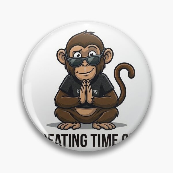 Item preview, Cheating Time On Monkey Sticker | Funny Exam Meme | Student Humor designed and sold by Newkidshub.