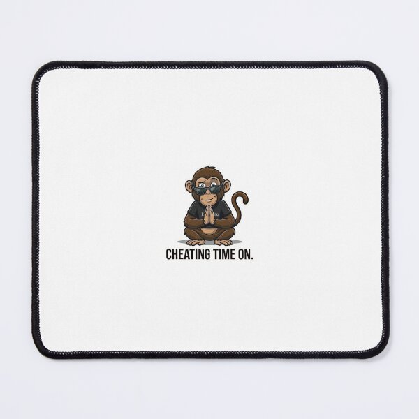 Item preview, Cheating Time On Monkey Sticker | Funny Exam Meme | Student Humor designed and sold by Newkidshub.