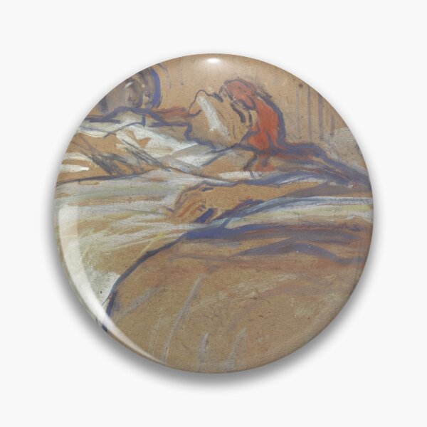Item preview, Alone by Henri de Toulouse-Lautrec Intimate Post Impressionist Bedroom Study Print designed and sold by artofuniverse.
