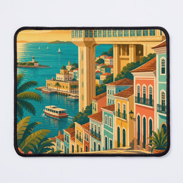 Item preview, Salvador Brazil Travel Poster designed and sold by MatthewHeights.