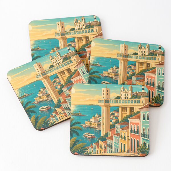 Item preview, Salvador Brazil Travel Poster designed and sold by MatthewHeights.