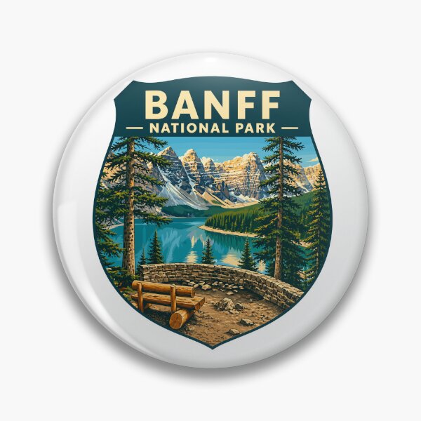Item preview, Banff National Park | Lake Louise Canada | Canadian Rockies  Retro Travel Art  designed and sold by Gideon Emmerich.