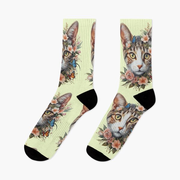 Item preview, Flower cat of all colors designed and sold by Art70shop.