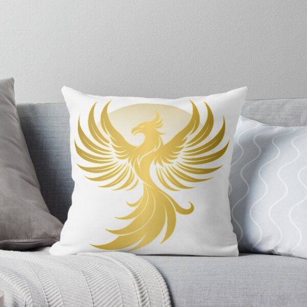 Item preview, Golden Phoenix Rising – Luxury Mythical Bird Emblem, Elegant Fire Rebirth Symbol Design designed and sold by QuirkyCloud Designs.