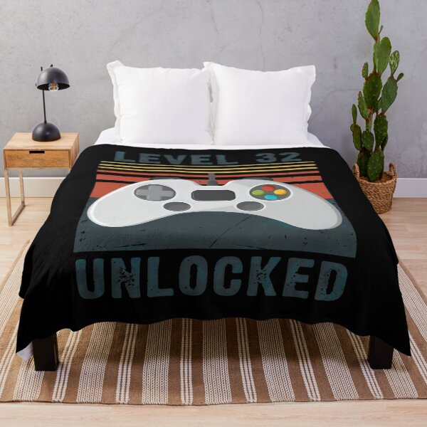 Item preview, Level 32 Unlocked Retro Gamer Birthday T-Shirt designed and sold by Dmo3HarkoArt.