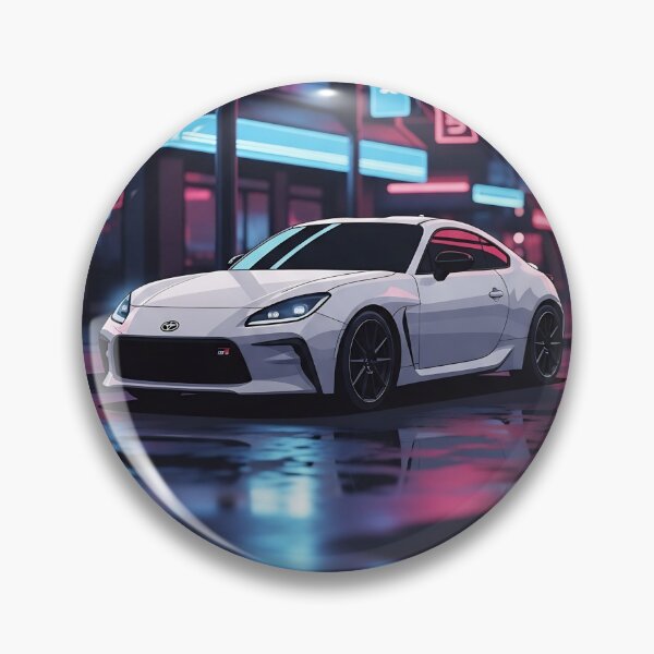 Item preview, Toyota GR86 JDM Neon Tokyo Night Polaroid Aesthetic Art designed and sold by Motorline44.