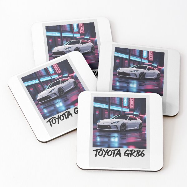 Item preview, Toyota GR86 JDM Neon Tokyo Night Polaroid Aesthetic Art designed and sold by Motorline44.