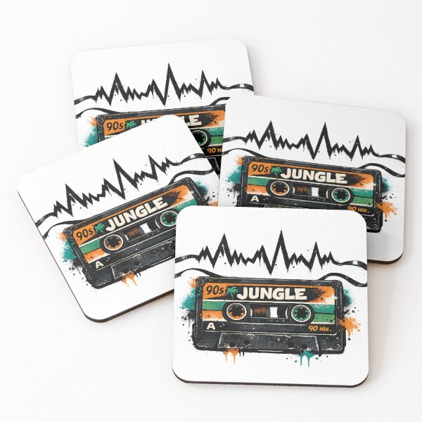 Item preview, 90s Jungle Music Retro Cassette Tape Rave designed and sold by  ZenRave Designs.