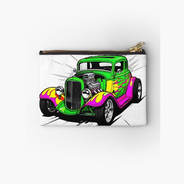 Item preview, Neon Green and Pink Hot Rod Art designed and sold by rgagliardi2017.