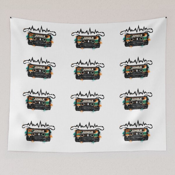 Item preview, 90s Jungle Music Retro Cassette Tape Rave designed and sold by  ZenRave Designs.