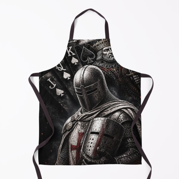 Item preview, Dark Templar Knight King of Spades – Medieval Warrior Armor Gothic Playing Cards Art designed and sold by Shopstract.