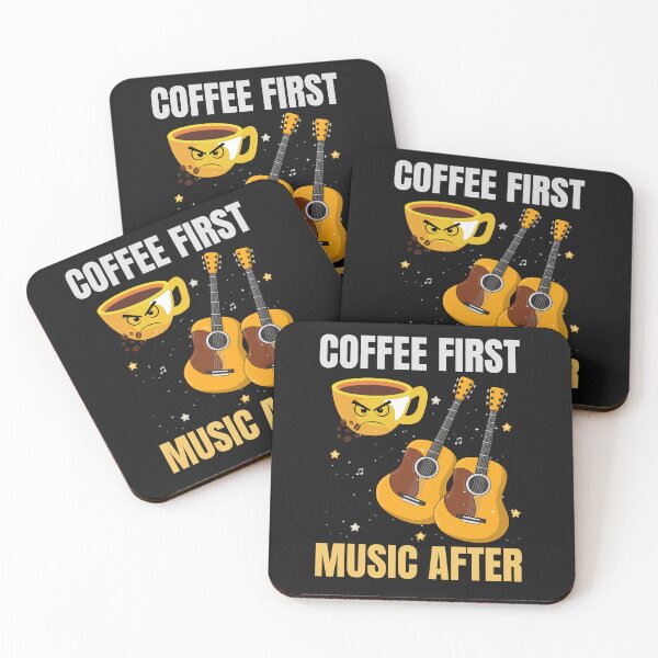 Item preview, Coffee First Music After Funny Coffee Lover Music Design designed and sold by Joyful-Pixel.